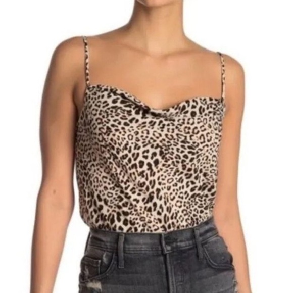 Astr Tops - ASTR Bodysuit Womens Small Cheetah Leopard Animal Sexy Feminine Mob Wife